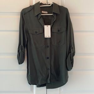 Zara military style button down. Size medium.